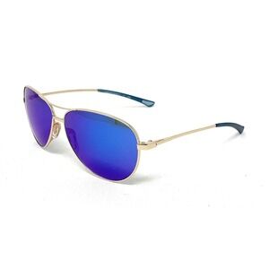 SMITH OPTICS Langley Unisex Sunglasses Gold/Blue Mirror Aviator 60mm